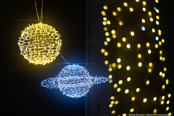 30 километров гирлянд: как украсили к Новому году Светлогорск (фото)