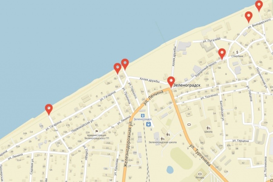В Зеленоградске устанавливают систему ограничения въезда на променад (карта)