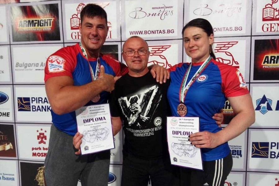 Калининградцы завоевали три бронзы чемпионата Европы по армрестлингу