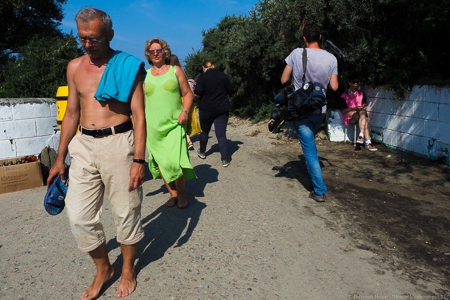 Ермак: дорога к пляжу в Балтийске в удручающем состоянии