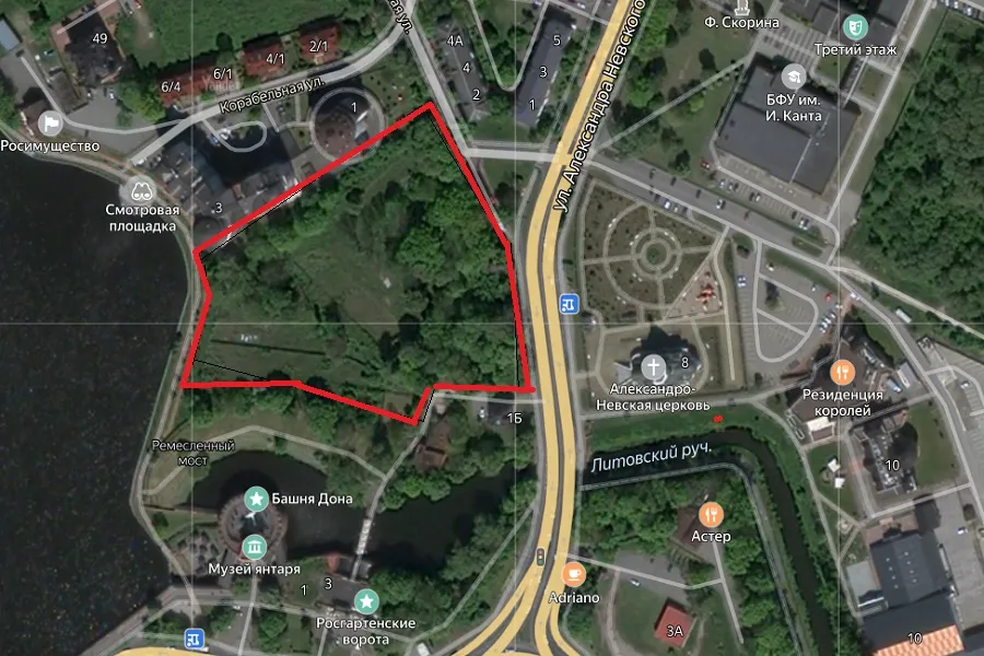 В мэрии Калининграда не знают о планах застройщика на участок у музея Янтаря