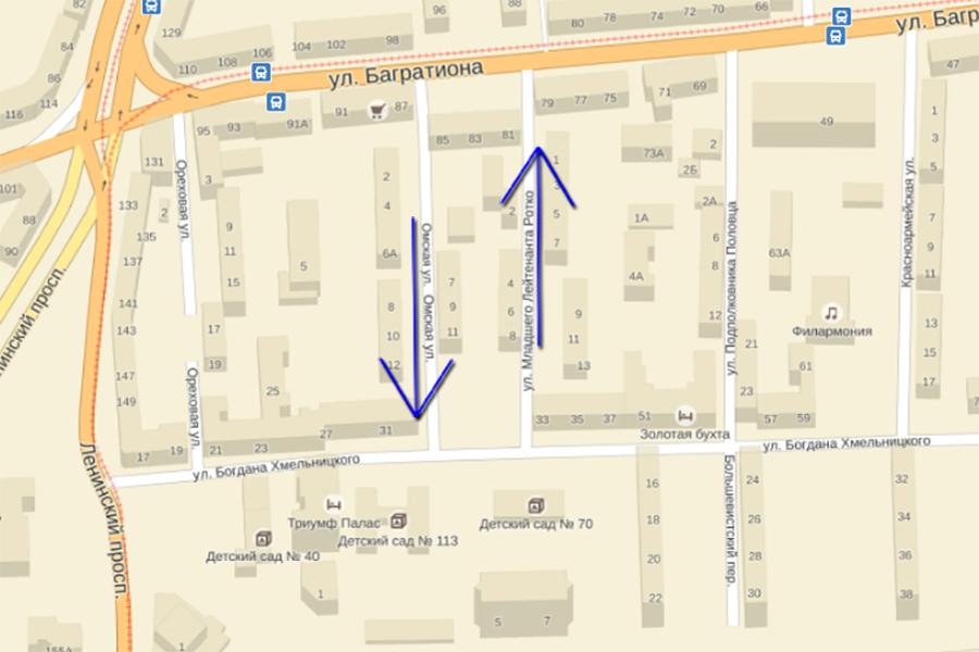 В центре Калининграда две улицы станут односторонними (схема)