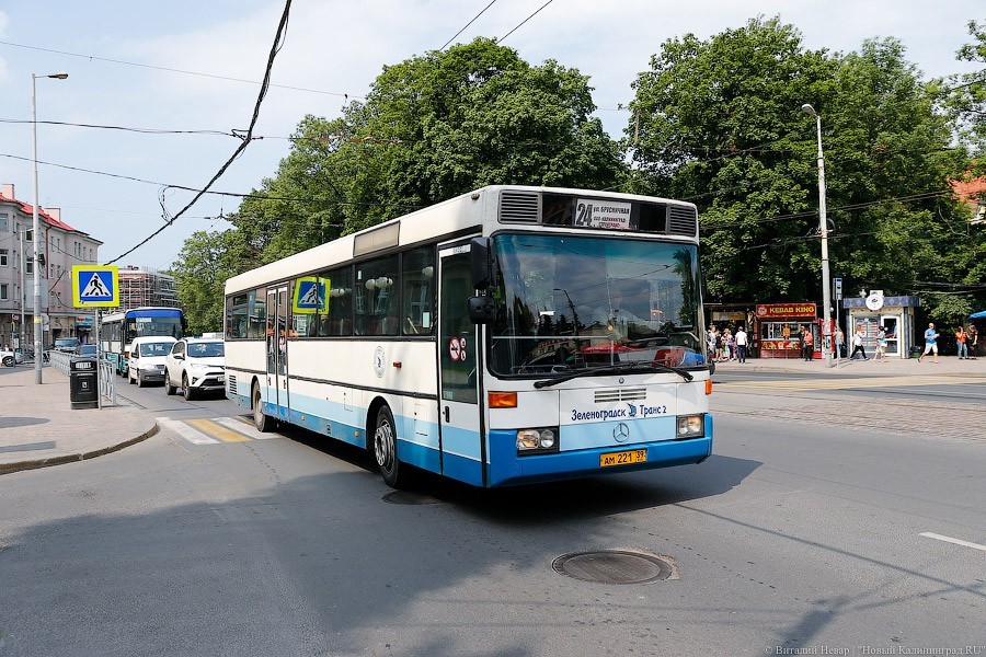 В Калининграде на месяц ввели ограничение движения автобусов и грузовиков