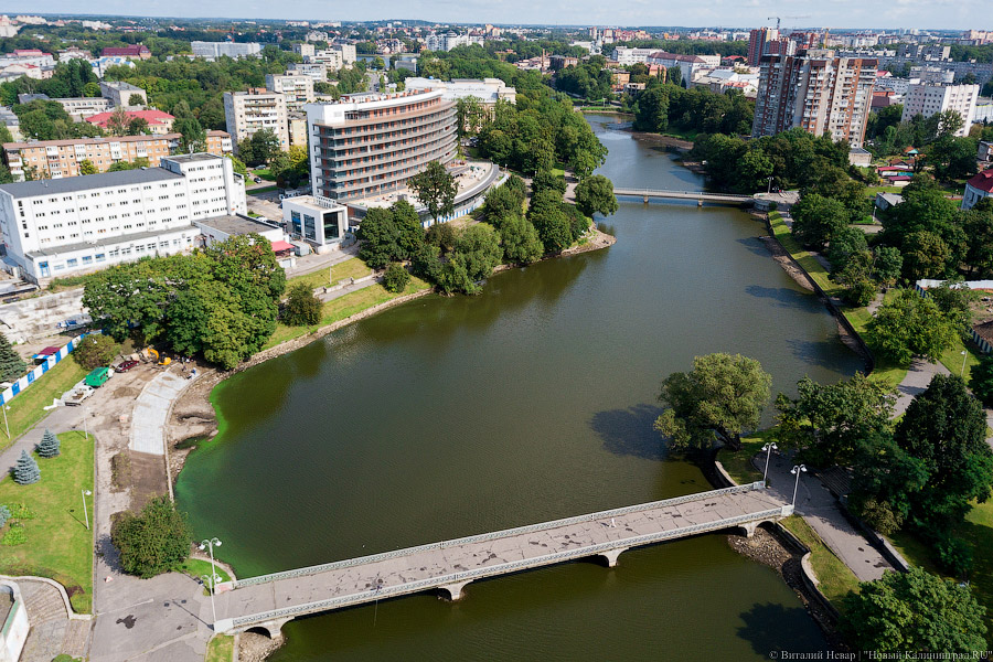 В Калининграде собираются спустить воду из Нижнего озера