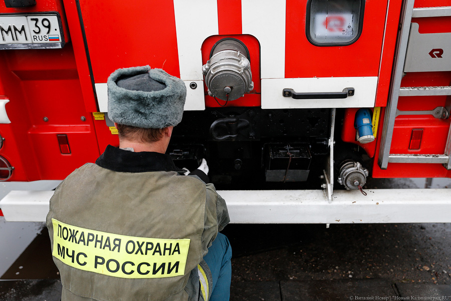 В Калининграде ночью сгорели два рядом стоящих автомобиля (фото)