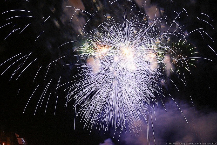 Стали известны даты проведения чемпионата фейерверков-2021 в Калининграде
