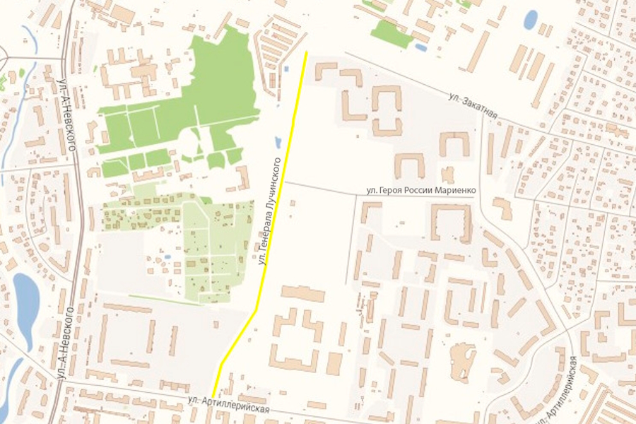 Облвласти выделяют 28,7 млн рублей на строительство второго этапа ул. Лучинского