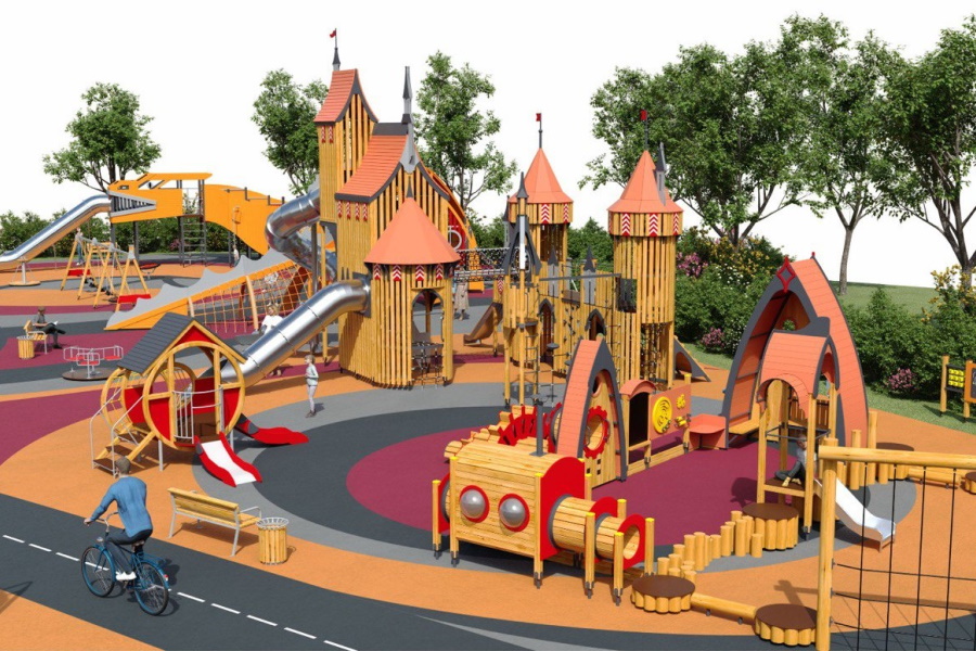 В Калининграде вместо детской площадки Водяновой хотят поставить «замок с драконом» (фото)