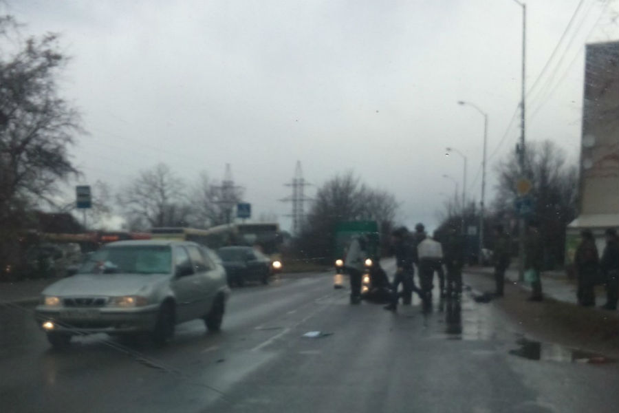 Очевидцы: на Горького насмерть сбили пешехода (фото)