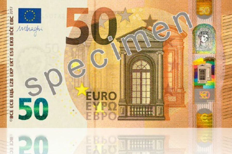 Центробанк ЕС ввел в обращение новую купюру в 50 евро