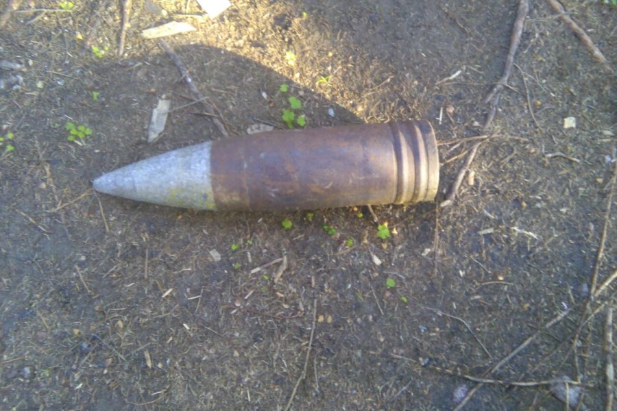 В поселке на Балткосе во время строительства нашли 49 снарядов времен войны