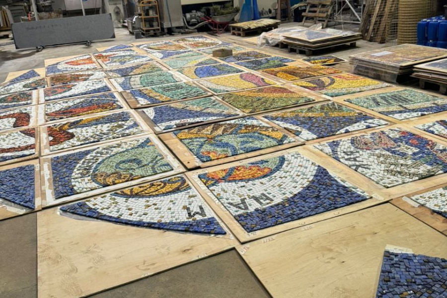 Солнечные часы для Светлогорска восстанавливают без участия автора мозаики (фото)