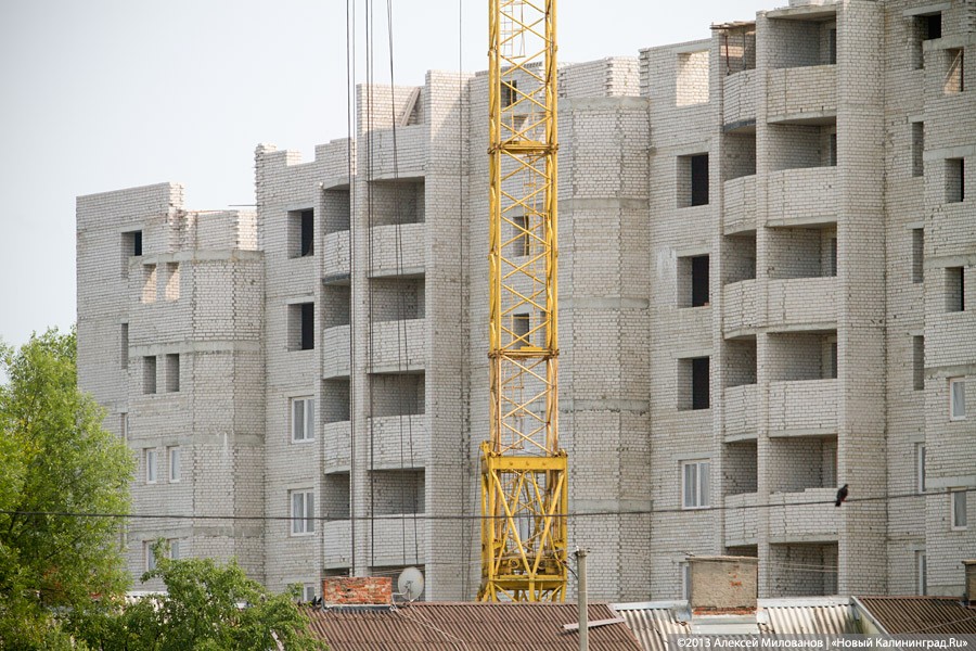 Объём строительства жилья в Калининградской области в декабре вырос в три раза