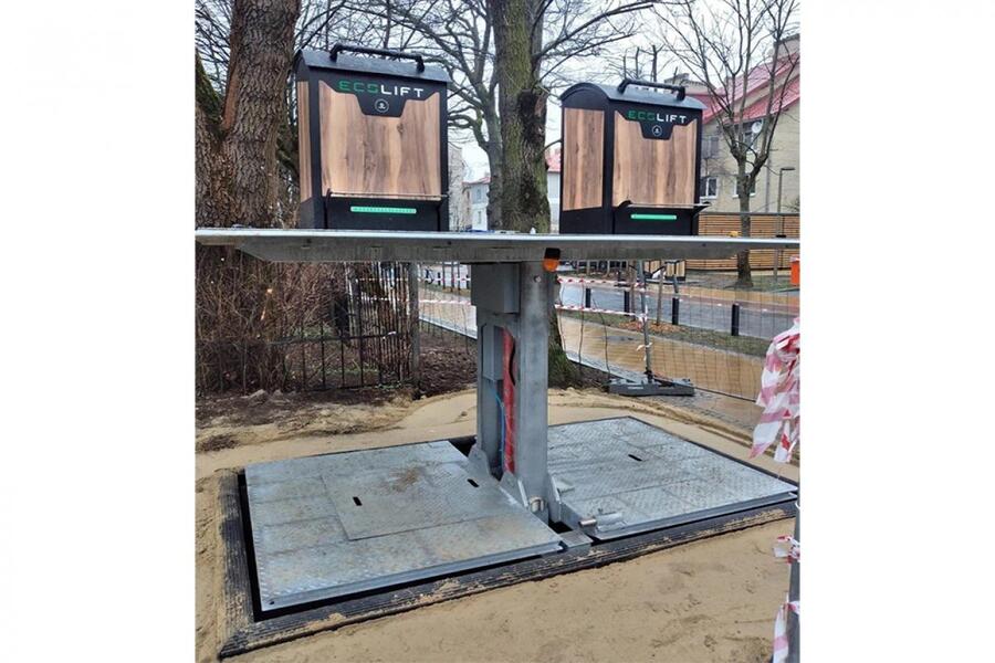 В Зеленоградске установили вторую подземную контейнерную площадку