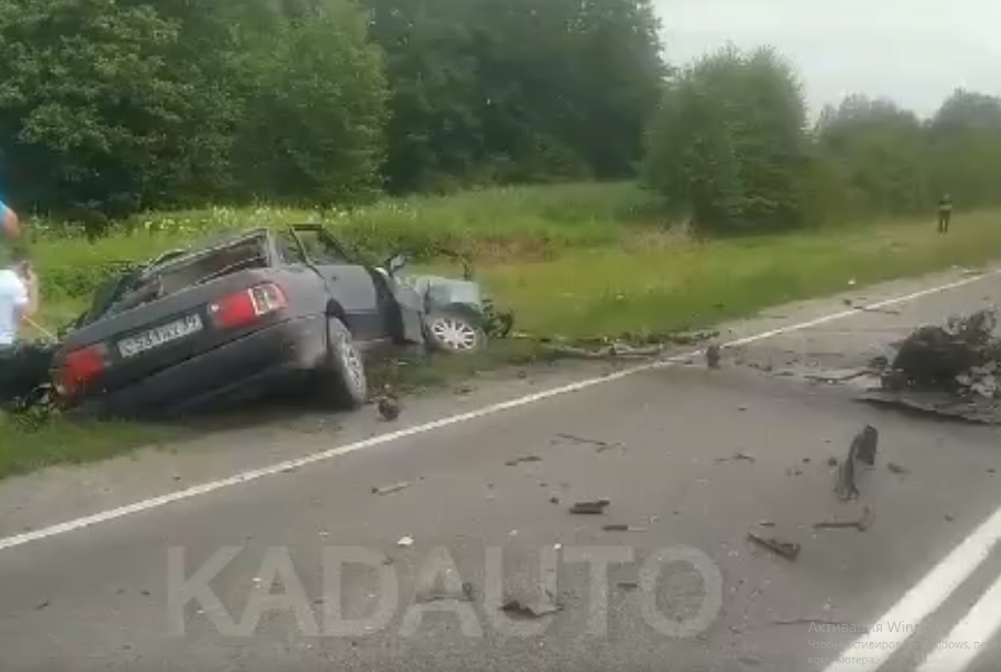 Под Черняховском произошло смертельное ДТП, перекрыта трасса (видео)