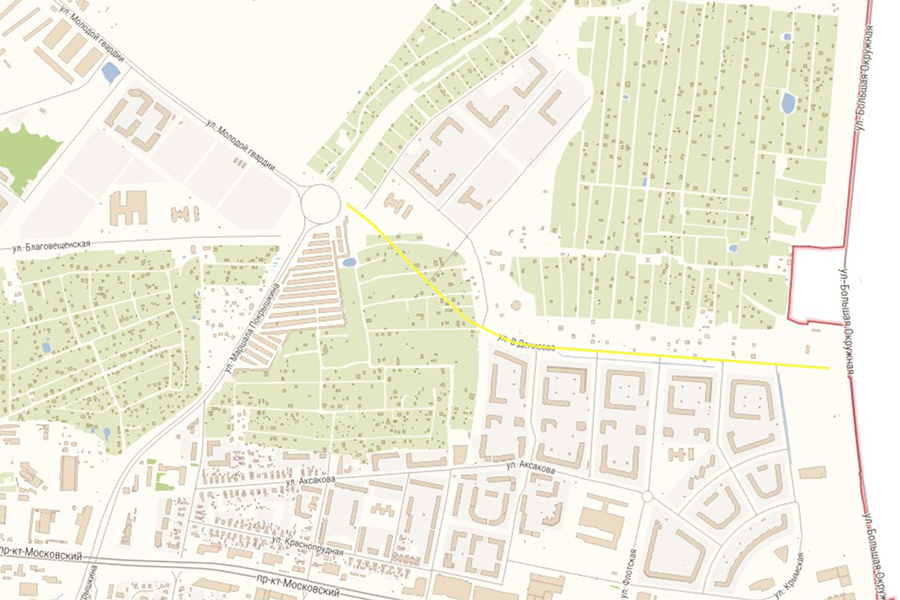 Власти сообщили, когда начнётся строительство ул. Денисова в Калининграде