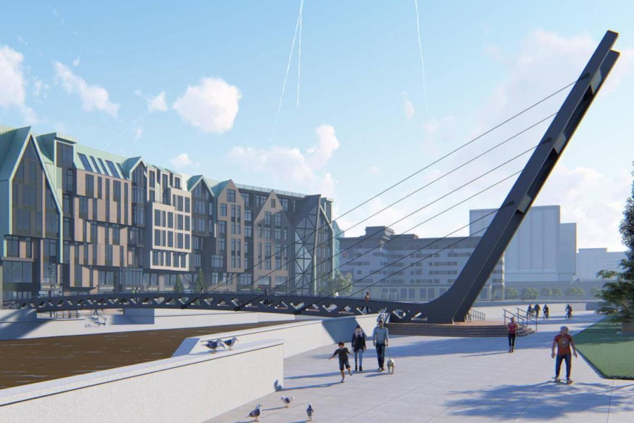 Сроки строительства Философского моста в Калининграде вновь сдвигаются (фото)