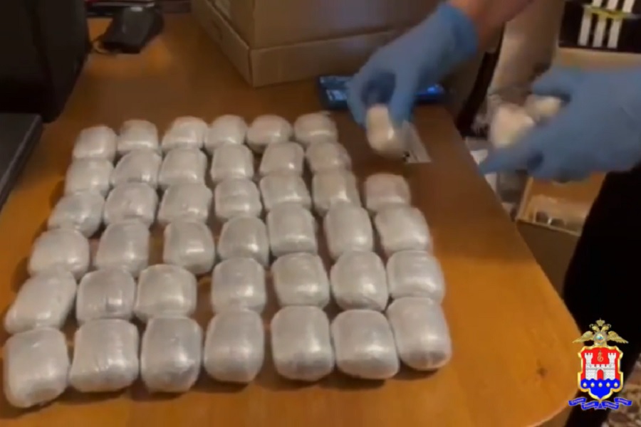 В Калининграде задержан наркоторговец с 1 кг кокаина в рюкзаке (видео)