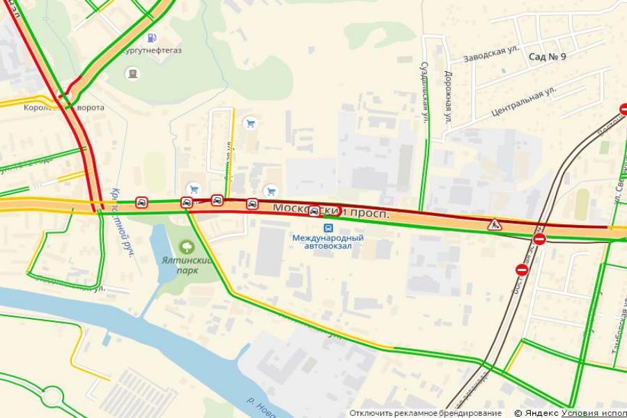 На Московском проспекте образовалась серьёзная пробка из-за пяти ДТП (фото)