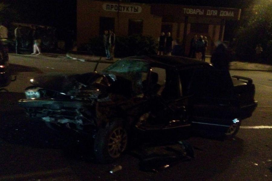 Очевидец: в Прибрежном в серьезном ДТП пострадал пьяный водитель (фото)