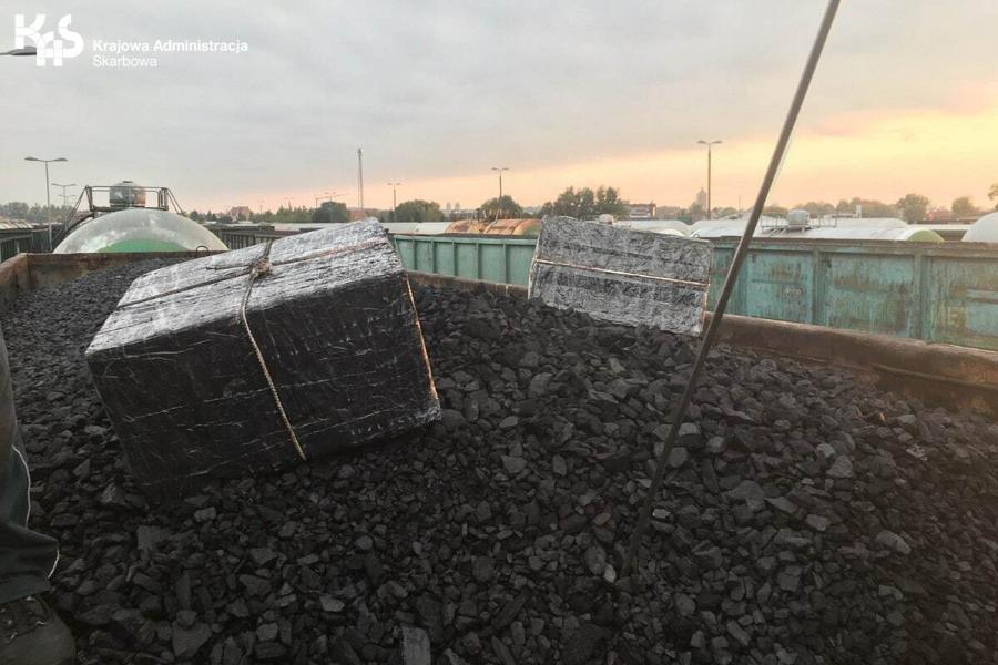 В Польше у границы с Калининградской областью нашли нелегальные сигареты среди угля