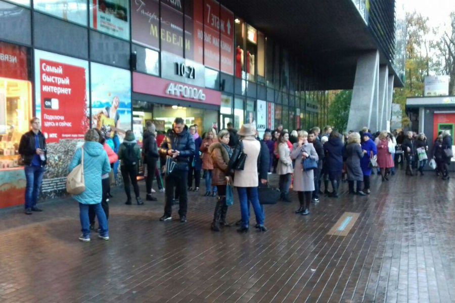 Карта эвакуации торговых центров и кинотеатров в Калининграде