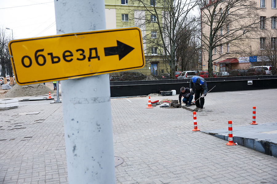 Калининградцев предупреждают о частичном перекрытии движения в центре города 9 апреля