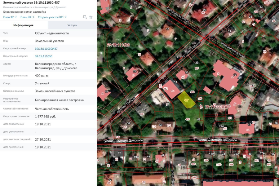 В Калининграде разрешили построить блок-секции на ул. Д. Донского