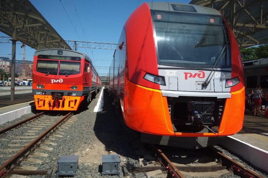 Из Калининграда в Зеленоградск запустили электропоезд «Ласточка»