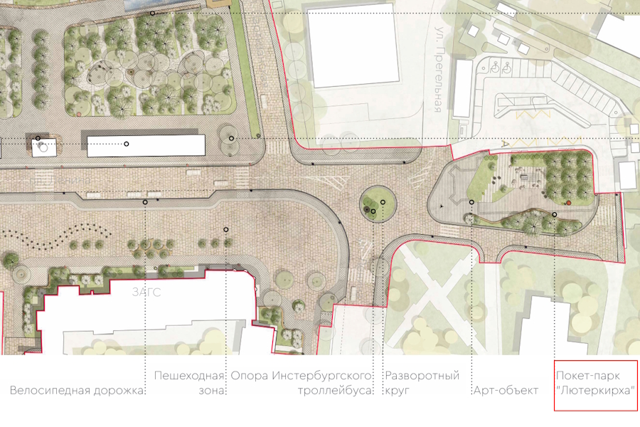 На капремонт территории покет-парка «Лютеркирха» выделяют почти 4 млн рублей