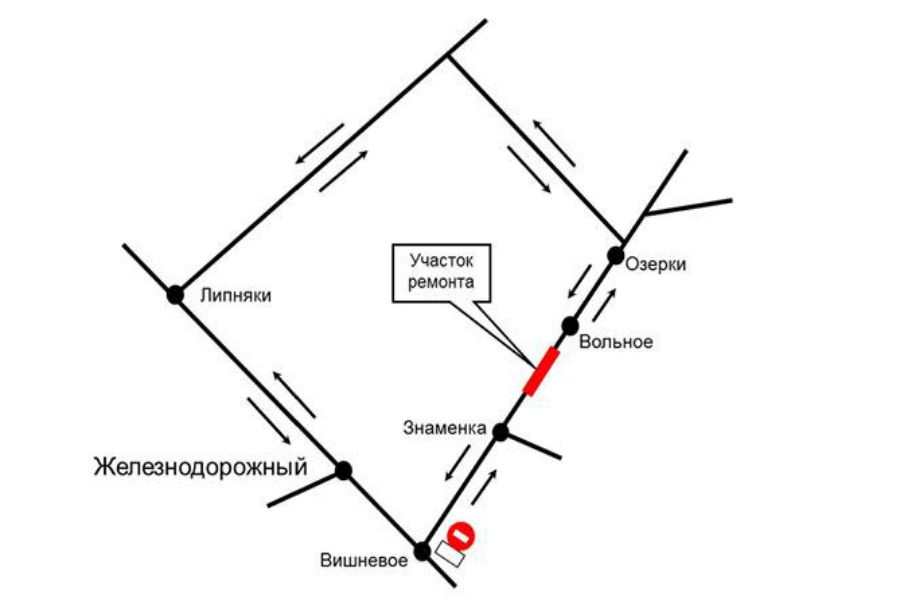 Участок дороги в Правдинском районе закрывается на 1,5 месяца (схема)