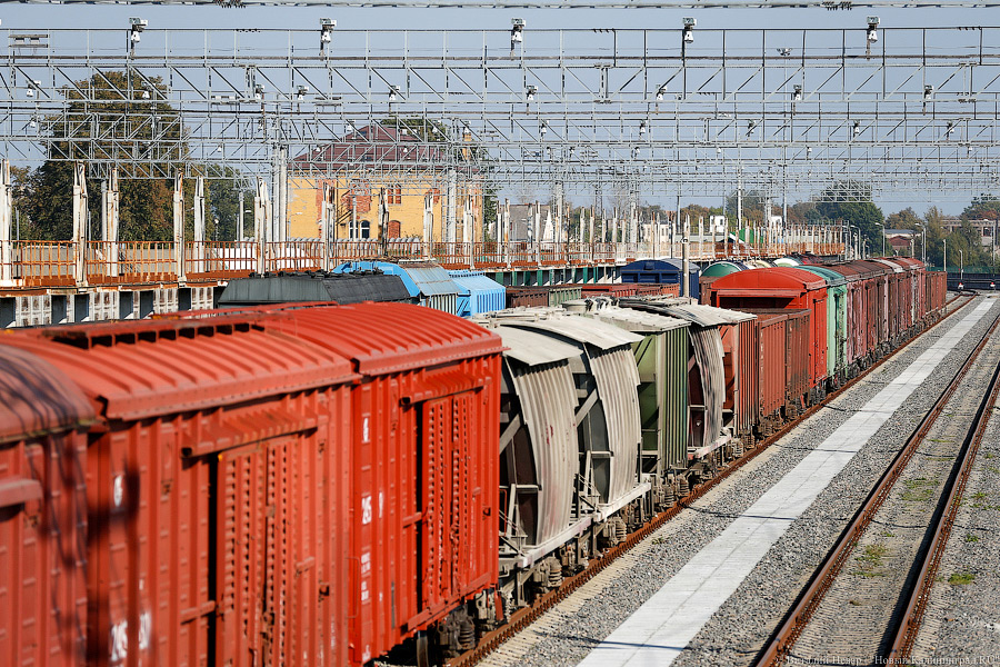 Погрузка на Калининградской железной дороге упала более чем на 15% за год 