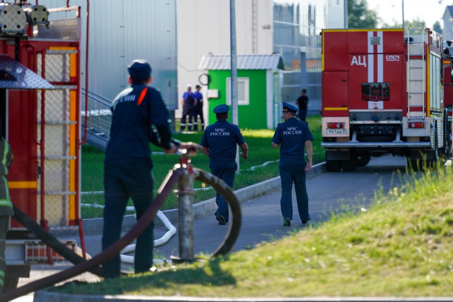 МЧС: на заводе «Мираторга» горели строительные отходы