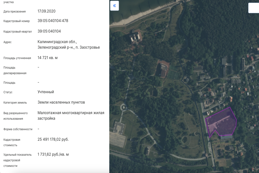 Власти разрешили построить многоквартирные дома недалеко от госрезиденции «Янтарь»