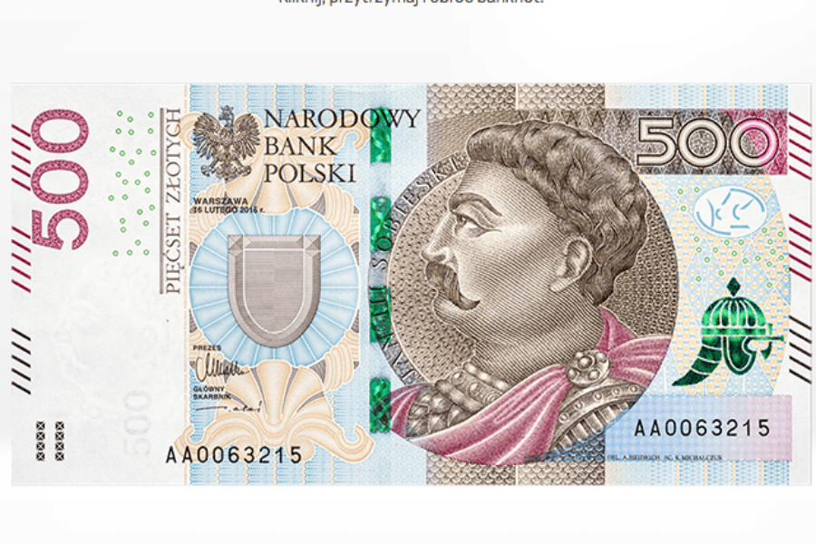 В Польше выпустили новую купюру номиналом 500 злотых (фото)