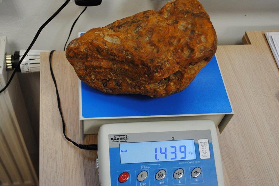 Польская таможня нашла в штанах у советчанина кусок янтаря в 1,5 кг (фото)