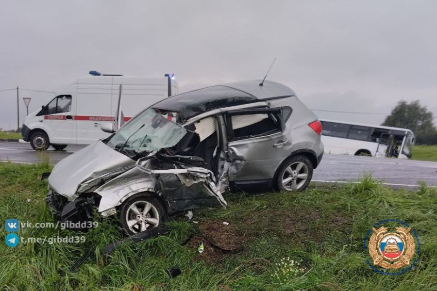 В ДТП под Черняховском пострадали трое несовершеннолетних пассажиров