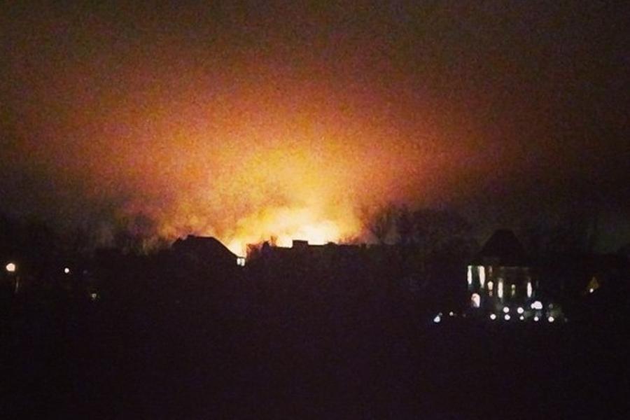 В Калининграде произошел крупный пожар (фото)