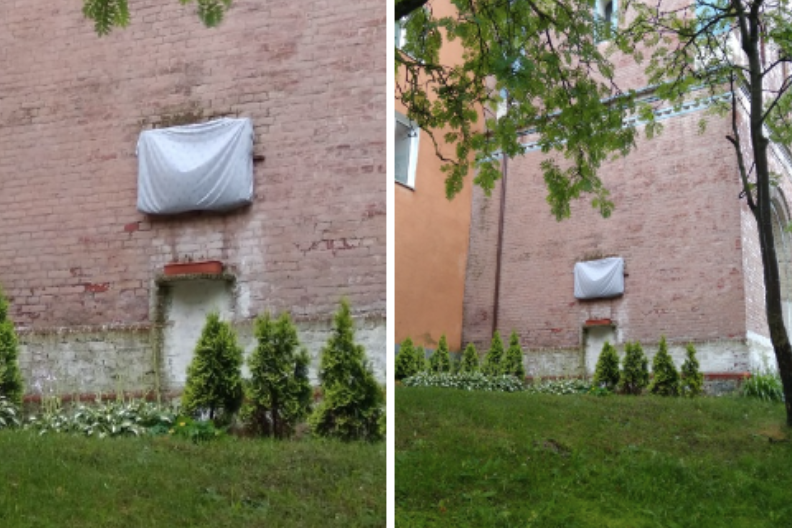 В Немане завесили памятную доску первопечатнику Мажвидасу. Чиновники уверяют, что ни при чем