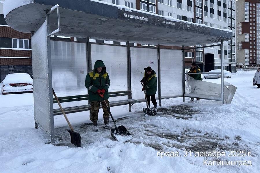 Дятлова о расчистке Калининграда от снега: «Работа не прекращается ни на минуту»