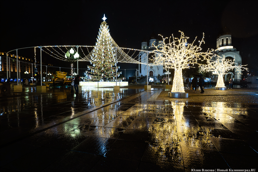В мэрии подтвердили, что часть гирлянд новой ёлки уже не горят (дополнено)