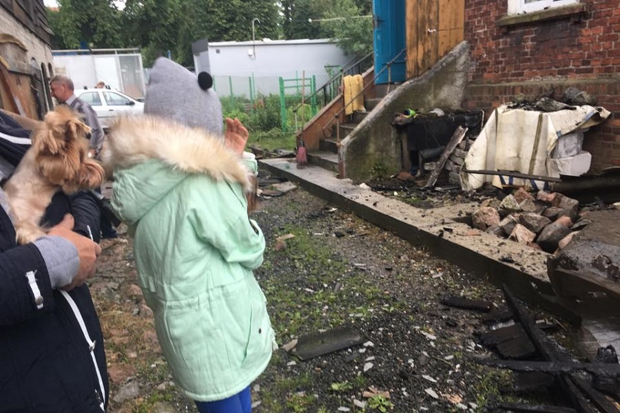 Глава Янтарного: пострадавший от пожара жилой дом горел уже в третий раз