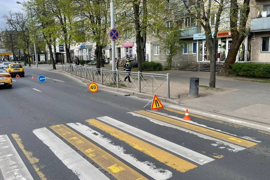 На ул. Невского в Калининграде на «зебре» сбили пешехода (фото)