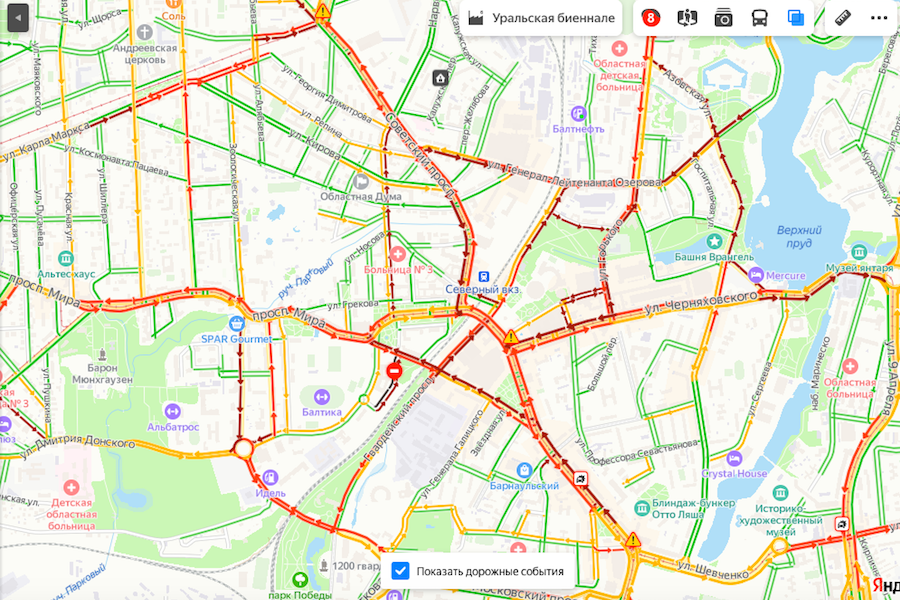 Карта пробок мурманск