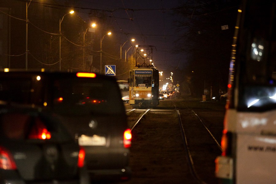 ДТП в центре Калининграда парализовало трамвайное движение