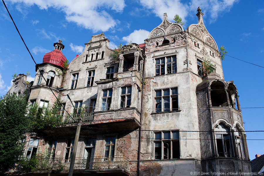 В региональном минстрое оценили стоимость восстановления дома Мюллера-Шталя в Советске