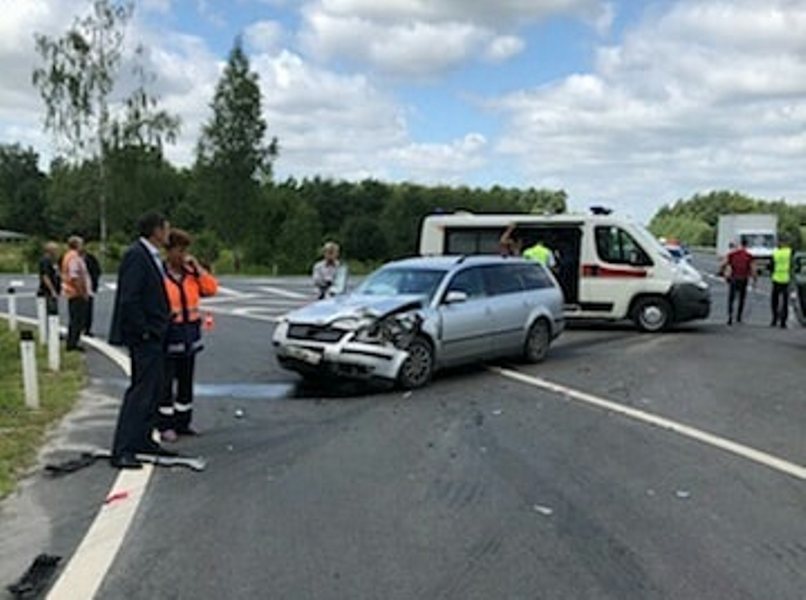 В очередном ДТП у поворота на Солдатово пострадали мужчина и женщина