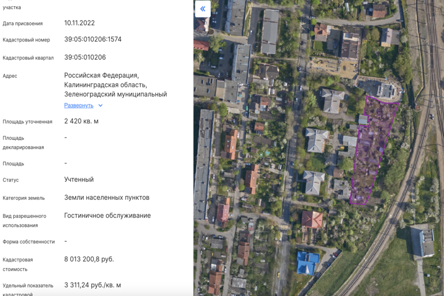 Власти разрешили построить гостиницу на ул. Железнодорожной в Зеленоградске