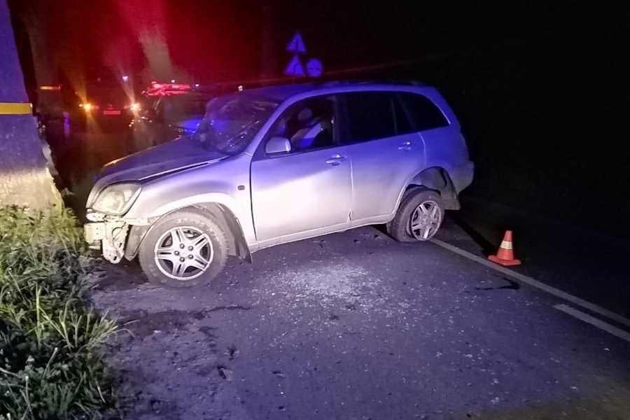 Под Калининградом пьяный водитель «Чери» врезался в дерево (фото)