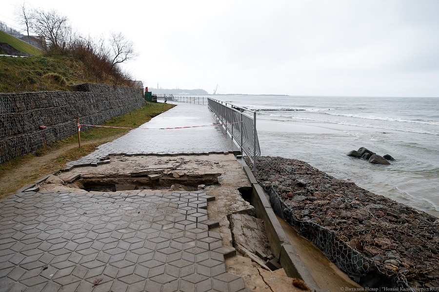 Губернатор: проблема с берегоукреплением в Светлогорске и Пионерском близка к критической